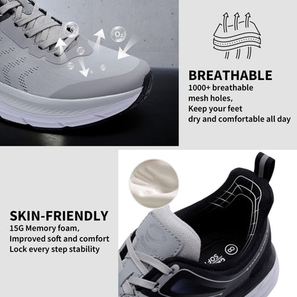 Grand Attack Men's Road Running Walking Shoes | Max Cushioned Comfort | Durable Non-Slip | Breathable Athletic Tennis Cross-Training Sneakers