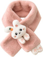 Winter Child Teens Cartoon Scarf Furry Warm Soft Plush Scarves Girls Boys Thicken Infant Outdoor Walking Scarf