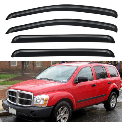 Window Visors Rain Guards for 2015-2026 Ford F150 SuperCrew & 2017-2026 F-150 Raptor F250 F350 F450 F550 Super Duty Crew Cab, Out-Channel Window Vent Deflectors Visors Shades Protectors