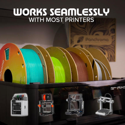 Polymaker Panchroma Mattes PLA Filament, Holzkohlschwarz 1.75mm 1kg 3D-Druck Filament, Früher Polyterra Matt, Passend für die meisten FDM 3D-Drucker, 1kg Spule (2.2lbs)