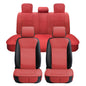 Elantrip 2PCs Front Car Seat Covers Leather Water Proof Seat Protector Universal fit for Most Cars SUVs and Trucks Black