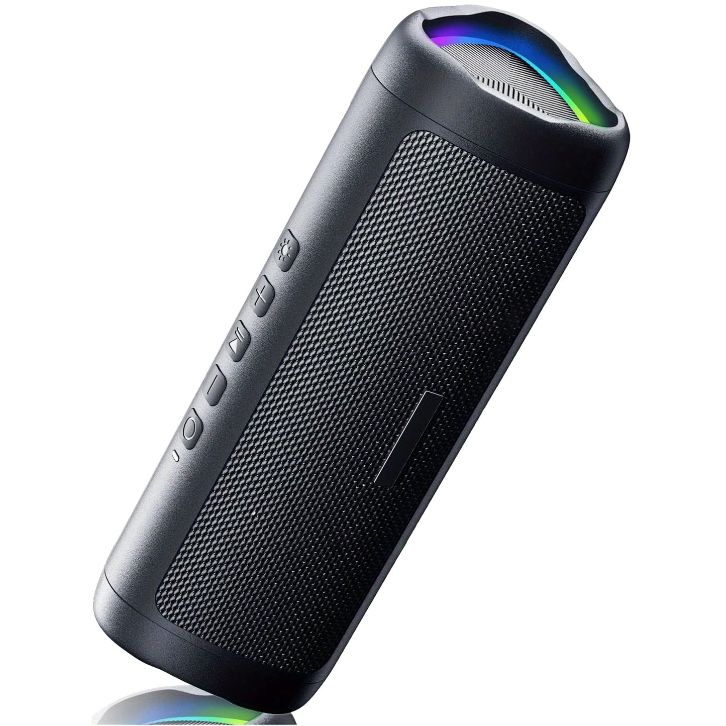 Portable Bluetooth Speaker with Lights, Powerful Crystal Clear Sound, IPX5 Waterproof, All Day Playtime, AUX&TF-Card Input, Bluetooth 5.3, TWS Paring, Small Wireless Speaker for Outdoor, Gift Ideas
