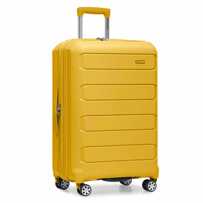 Traveler's Choice Pagosa Hardshell Expandable Luggage with Spinner Wheels, Slate Blue, 3-Piece Set (22/27/30)