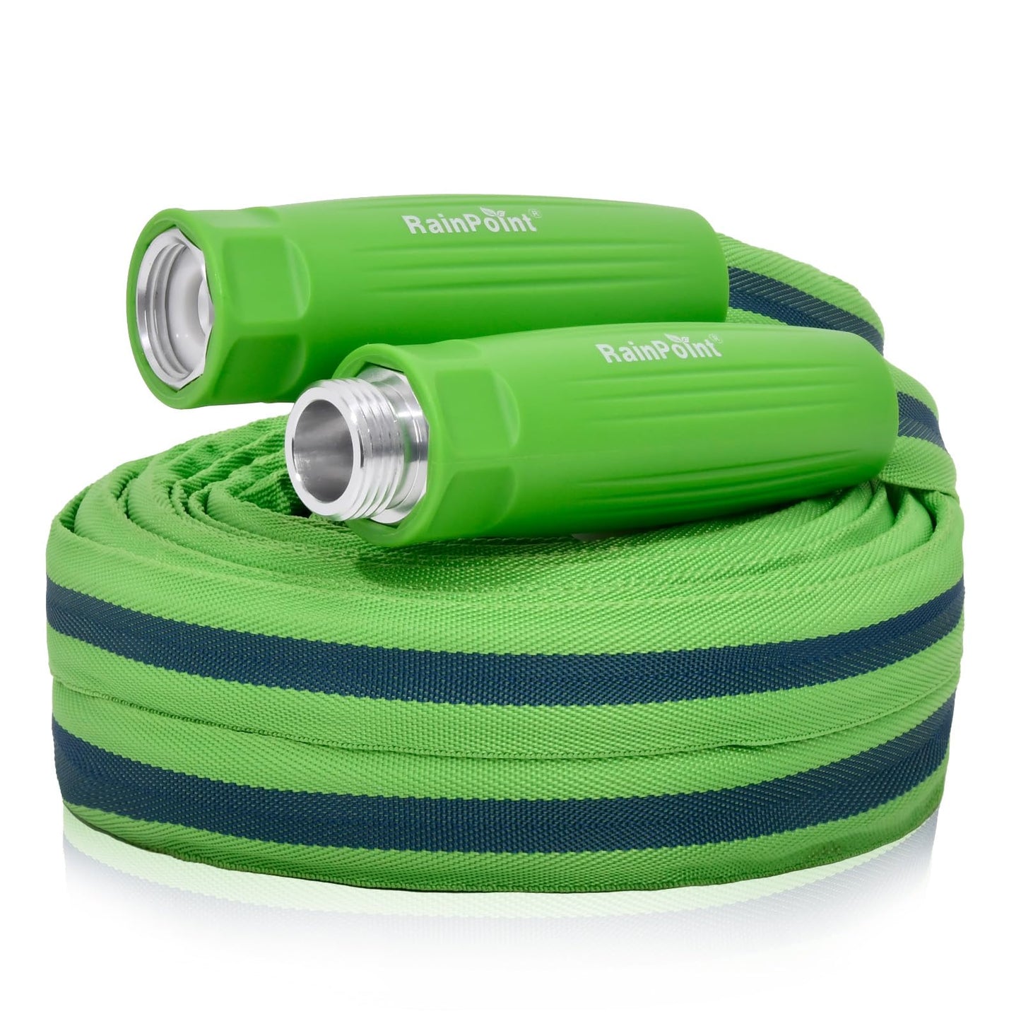 RAINPOINT Garden Hose 100FT, Up to 60% Lighter Non-Expanding Water Hose with TPE Inner Tube, Lightweight & Flexible Anti-Kink Hose, 800D Oxford Fabric, Weather-Resistant, 450PSI Burst, 3/4" Fittings
