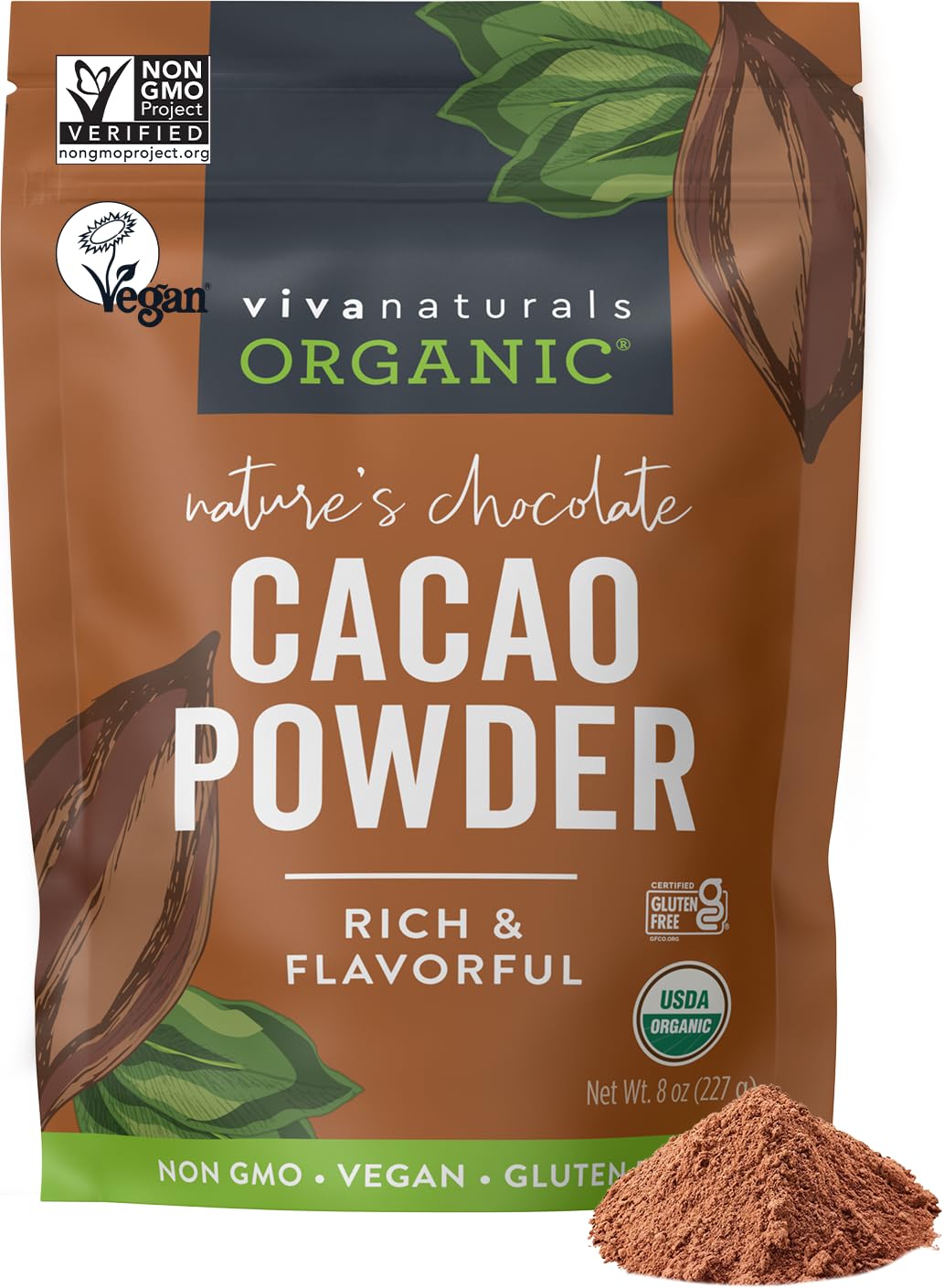Cacao Powder0.5 Pound (Pack of 1)