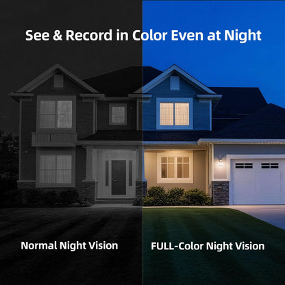 2.5K Wireless Home Security Cameras 2-Pack, Outdoor WiFi Non-Subscription AI Person Detection, 4MP Color Night Vision, Full Duplex 2-Way Audio, IP66 Waterproof Battery Powered, U.S. AWS Cloud