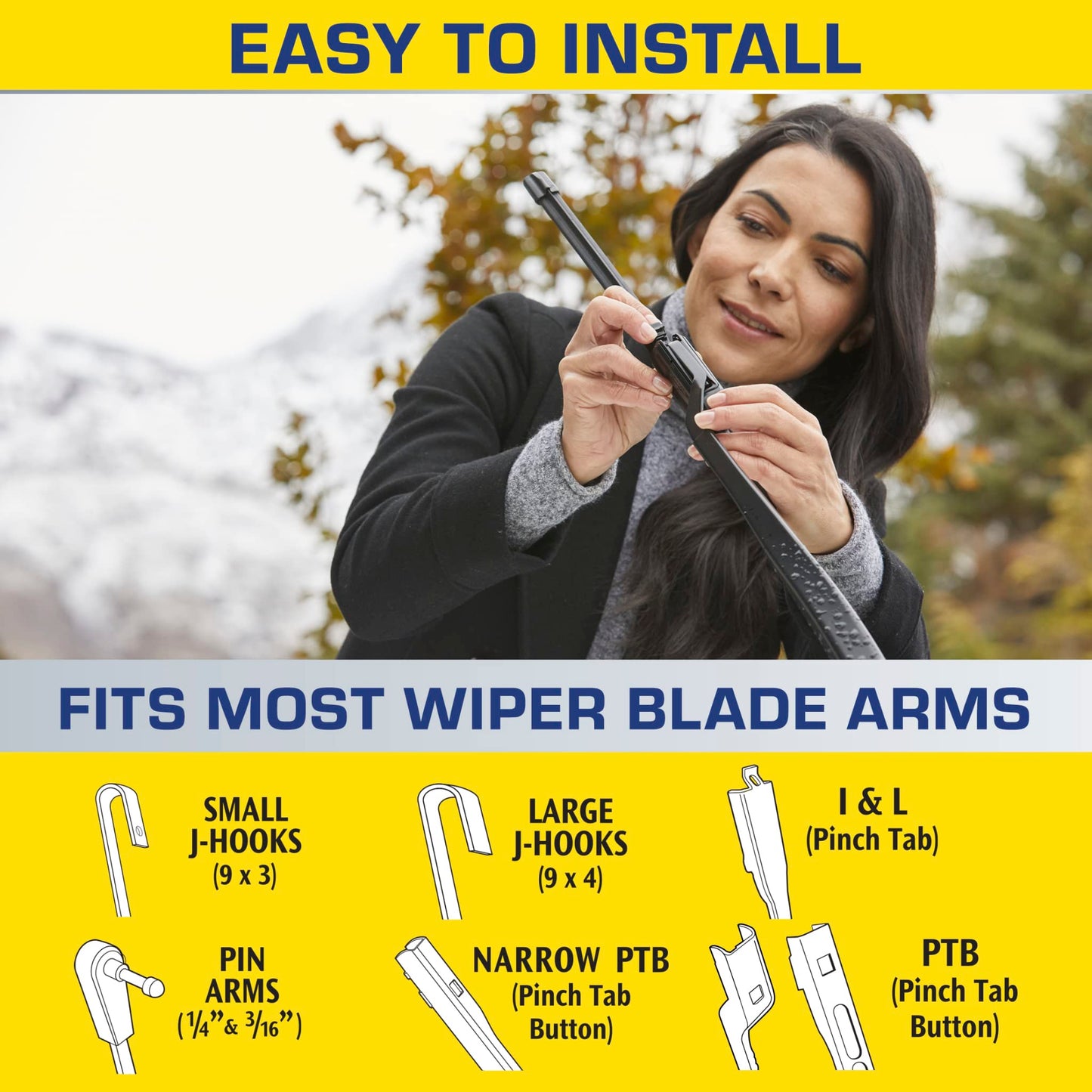 Rain-X 810363 Repellency Water Repellent Wiper Blades, 22" Windshield Wipers (Pack of 2), All Weather Streak-Free for Enhanced Visibility w/Water Repellency Formula [Amazon Exclusive]