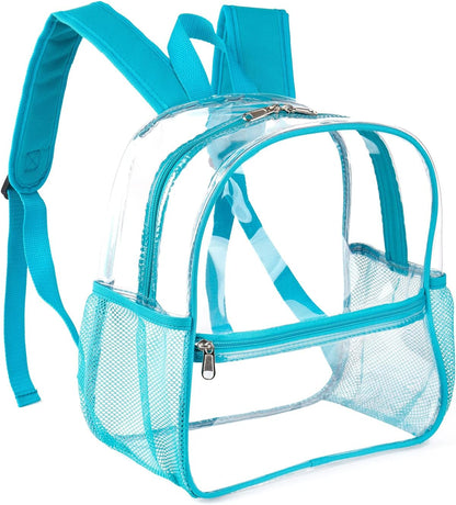 Mini Transparenter Rucksack 12x12x6 Stadion Zugelassener Plastik-Rucksack
