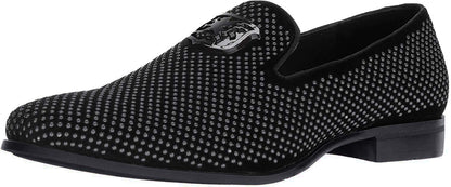 Stacy Adams Men's Swagger Studded Ornament Slip-on Driving Style Loafer