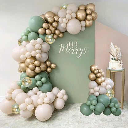 Blush Pink Ballons Girlande Bogen Kit, 144 Stücke Retro Rosa Roségold Sand Weiß Konfetti Ballons für Brautparty Valentinstag Hochzeit Verlobung Geburtstag Party Dekorationen……