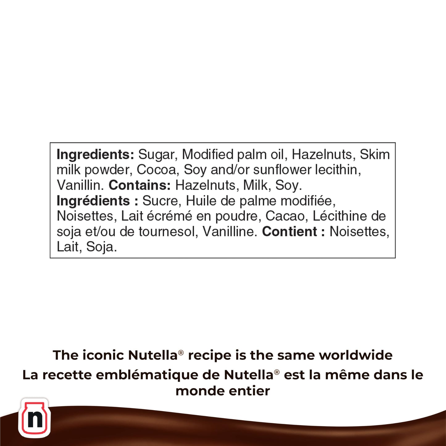 Nutella Haselnusscreme, 1 kg/35,3 oz., {aus Kanada importiert}