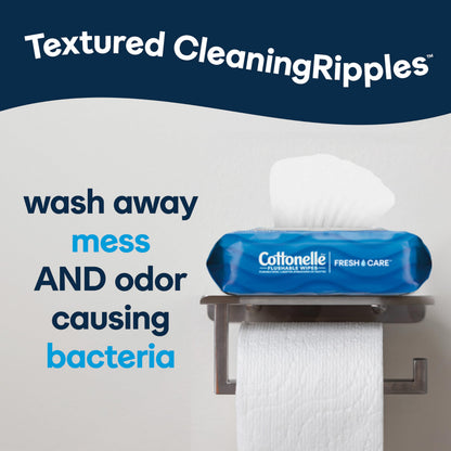 Cottonelle Fresh Care Feuchte Toilettentücher, Erfrischungstücher für Erwachsene, 4 Spenderboxen, 42 Tücher pro Box (insgesamt 168 Tücher), Verpackung kann variieren