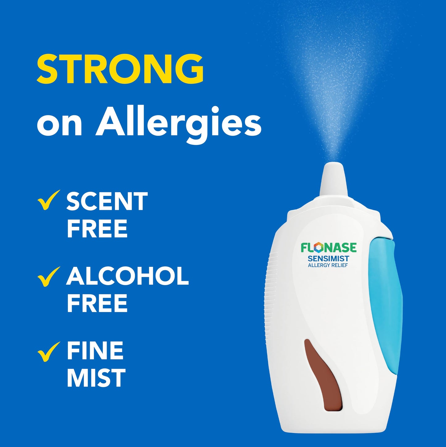 Flonase Sensimist Allergy Relief Nasal Spray for Non-Drowsy,24-Hour Multi-Symptom Allergy Relief – 120 Sprays,(Pack of 2)