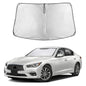 EcoNour Car Windshield Sunshade | Blocks 99% Heat & Keeps Interior Cool | Universal Fits Cars, SUVs, Trucks | Automotive Sun Screen, Visor & Car Accessories for Summer | Medium (64x32 Inches)