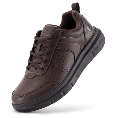 FitVille Extra Wide Men Walking Shoes Wide Dress Sneakers Oxfords Casual Comfortable Shoes for Men Lightweight Plantar Fasciitis Bunions