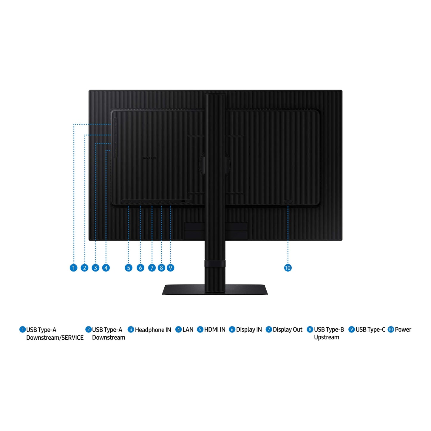 SAMSUNG 27" ViewFinity S6 (S60UD) Series QHD High Resolution Computer Monitor, 100Hz, HDR10, USB-C, Built-In LAN Port, Daisy Chain Support, Easy Setup, Height Adjustable Stand, LS27D606UANXGO, 2024