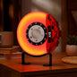 WILLBOND Brake Disc LED Lamp Cool Lamps for Men, Rechargeable Ambient Touch Night Light Unique Gifts for Him Dad Car Lover Fathers Day Birthday Holiday Room Office Home Decor(Blue - Orange Yellow)
