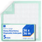 Medline Super Absorbent Underpad, 36" x 36", 50 Count, Extra Large Disposable Incontinence Pads, Protective Bed Pads, Chucks, For Kids, Adults, Elderly, Furniture & Surface Protection Pee Pad