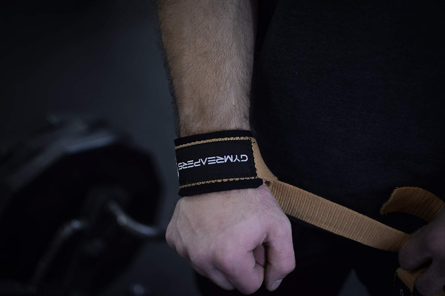 Gymreapers Hebe-Handgelenkbandagen für Gewichtheben, Bodybuilding, Powerlifting, Krafttraining und Kreuzheben – gepolstertes Neopren mit 45,7 cm Baumwolle