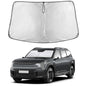 EcoNour Car Windshield Sunshade | Blocks 99% Heat & Keeps Interior Cool | Universal Fits Cars, SUVs, Trucks | Automotive Sun Screen, Visor & Car Accessories for Summer | Medium (64x32 Inches)