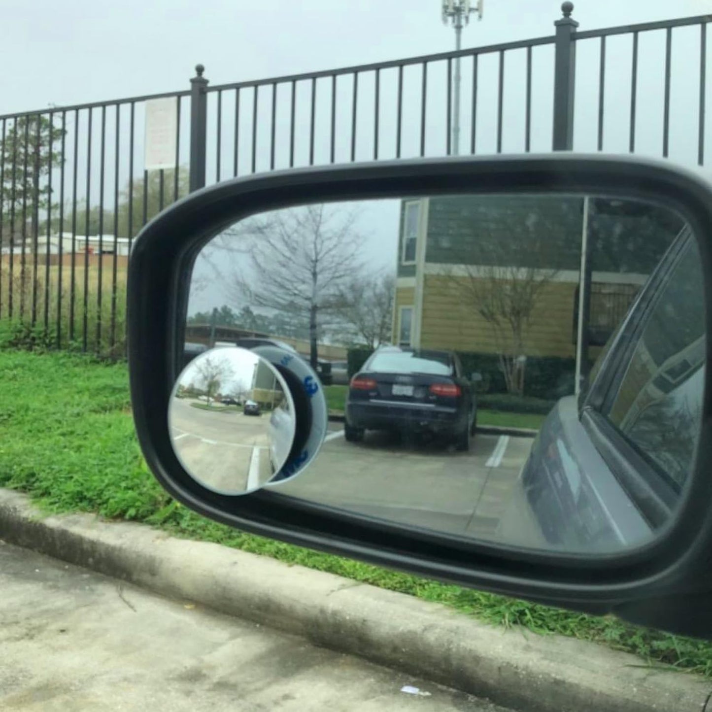 Ampper Blind Spot Mirror, 2" Round HD Glass Frameless Convex Rear View Mirror, Pack of 2