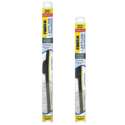 Rain-X 810363 Repellency Water Repellent Wiper Blades, 22" Windshield Wipers (Pack of 2), All Weather Streak-Free for Enhanced Visibility w/Water Repellency Formula [Amazon Exclusive]