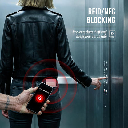 YESIIW Minimalistisches Pop-up-Kartenetui für Herren, RFID-blockierend | Schlankes Visitenkartenetui mit Geldfach | Aluminium-Metall-Bankkartenetui für Scheine, Münzen und Debitkarten