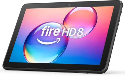 Amazon Fire HD 8-Tablet, 8” HD-Display, 3 GB Arbeitsspeicher, 32 GB Speicher, entwickelt für mobiles Entertainment, Schwarz, (2024er Version)
