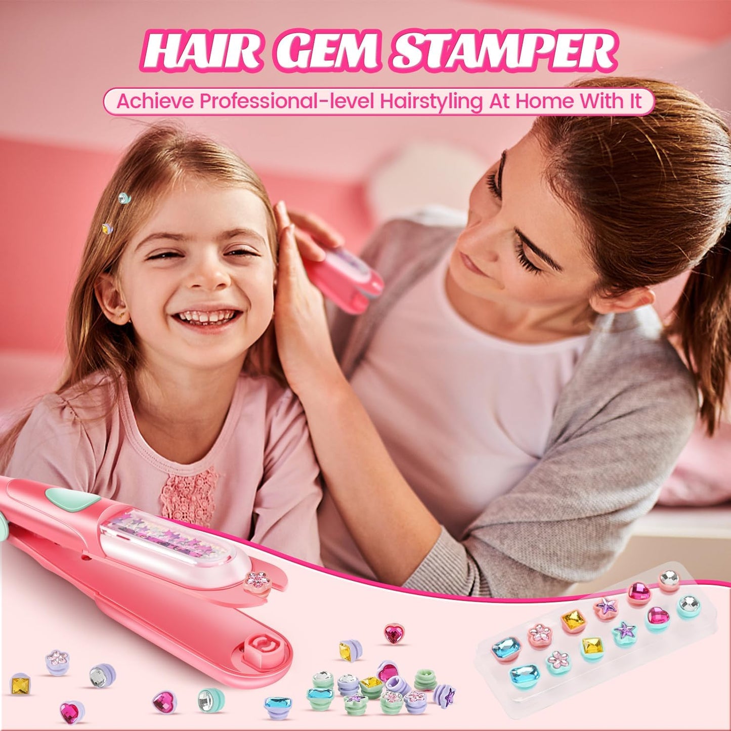 Kidzkube Hair Gem Stamper Kit: A Fun and Creative Styling Tool for Kids