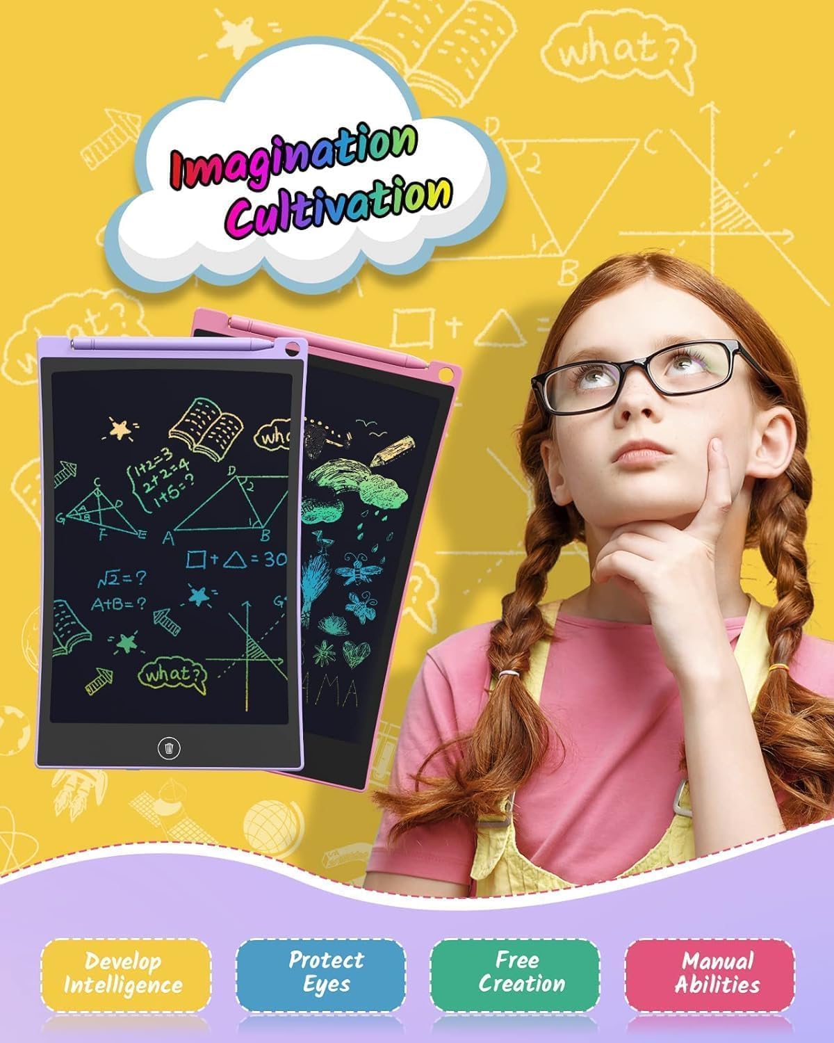 TECJOE 2 Pack LCD Writing Tablet: A World of Creativity for Kids