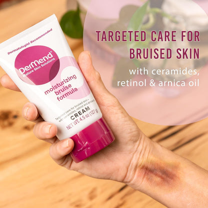 Dermend Arnica Bruise Cream with Vitamin K – Bruise Cream for Thin & Mature Skin – Moisturizing Formula with Retinol, Ceramides & Arnica Oil – Dermatologist Recommended – 4.5 oz