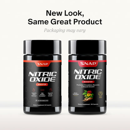 SNAP Supplements Nitric Oxide Booster, Performance Formula for Stamina & Endurance, 90 Count