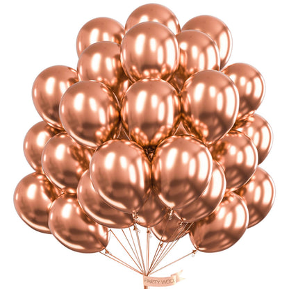 PartyWoo Gold Balloons 50pcs 12 Inch Gold Latex Helium Balloons for Birthday Wedding Anniversary Baby Shower Graduation Bachelorette Retirement Engagement Tea Casino Disco Party Decorations Gold-G101
