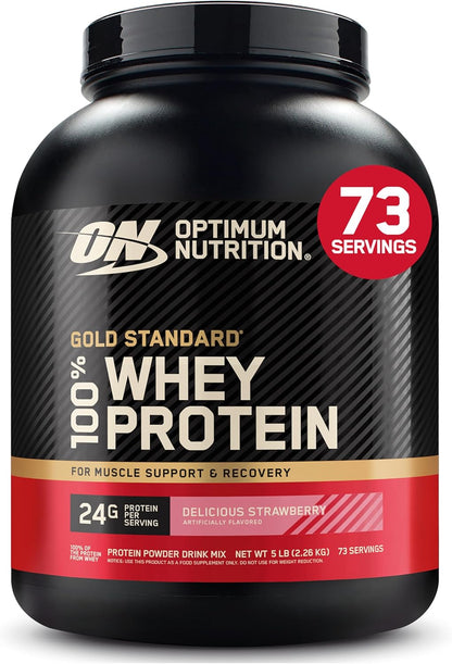 OPTIMUM NUTRITION Gold Standard 100% Whey Protein Powder, Banana Cream, 907g - [packaging may vary]