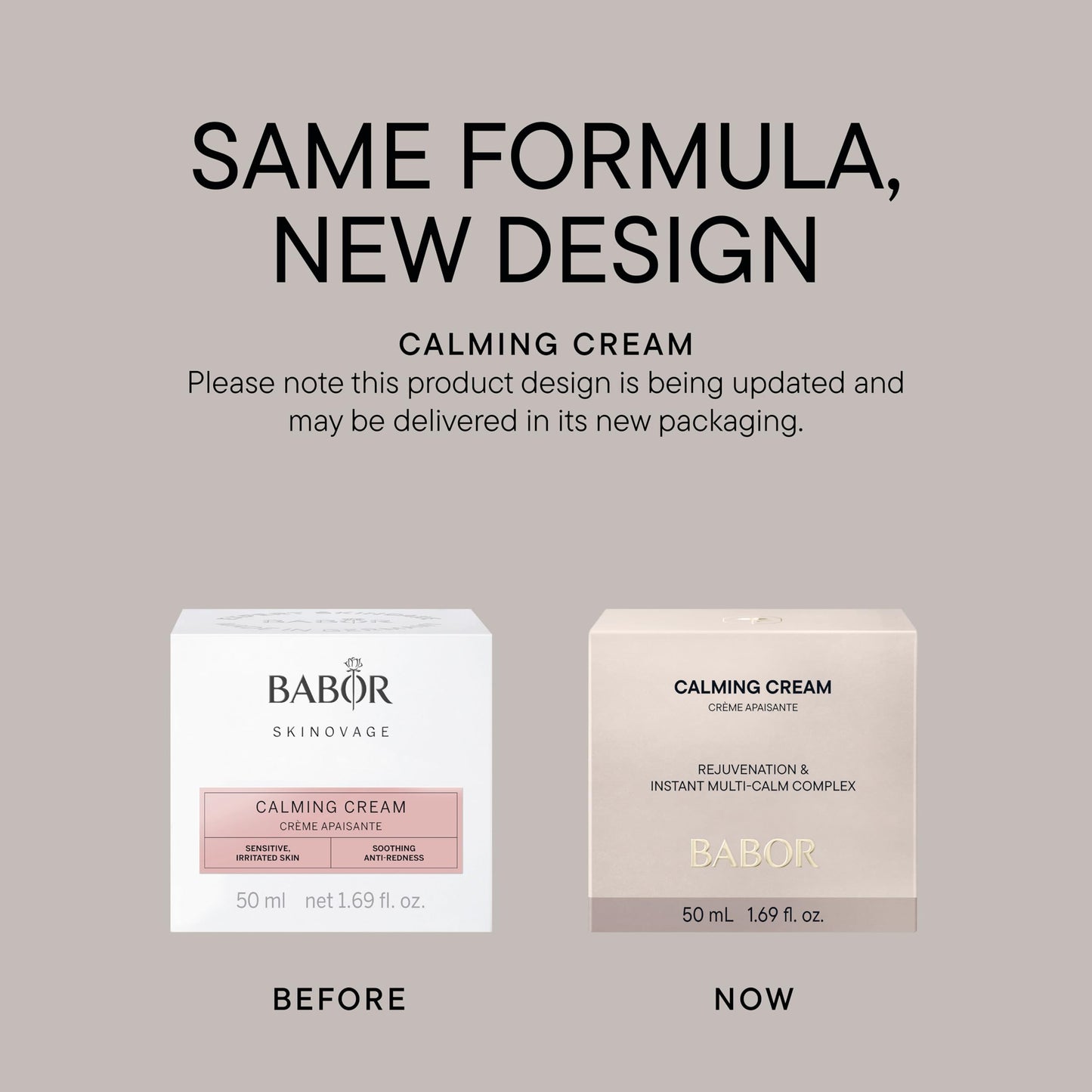 BABOR SKINOVAGE Calming Cream, Face Cream for Sensitive Skin, Moisturizer without Dyes or Fragrances, Vegan formula, 50 ml