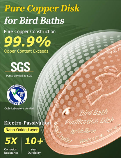 Mellbree Bird Bath Copper Disc: A Game-Changer for Clean Water
