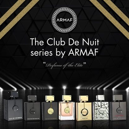 ARMAF S Club De Nuit Intense for Men Eau De Toilette Spray, 3.4 onzas, negro, 106 ml / 3.6 oz (31470)