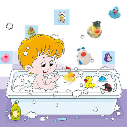 XY-WQ Rubber Duck 150 Pack for Jeeps Bath Toy Assortment - 2.3 Inch Bulk Floater Duck for Kids - Baby Showers Accessories - Party Favors, Birthdays, Bath Time, and More (50 Varieties)