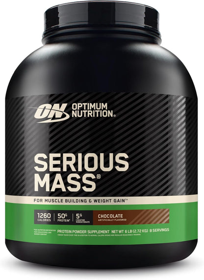 Optimum Nutrition Serious Mass Gainer Protein Powder, Banana, 12 Pound
