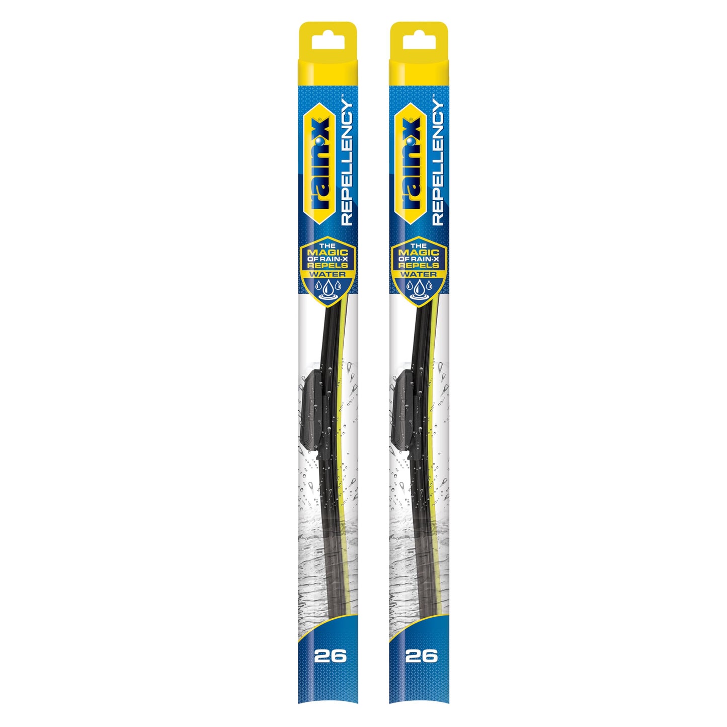 Rain-X 810363 Repellency Water Repellent Wiper Blades, 22" Windshield Wipers (Pack of 2), All Weather Streak-Free for Enhanced Visibility w/Water Repellency Formula [Amazon Exclusive]
