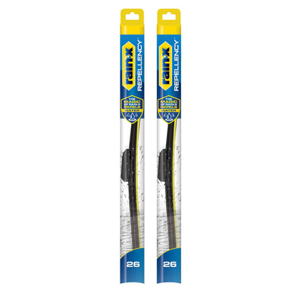 Rain-X 810363 Repellency Water Repellent Wiper Blades, 22" Windshield Wipers (Pack of 2), All Weather Streak-Free for Enhanced Visibility w/Water Repellency Formula [Amazon Exclusive]