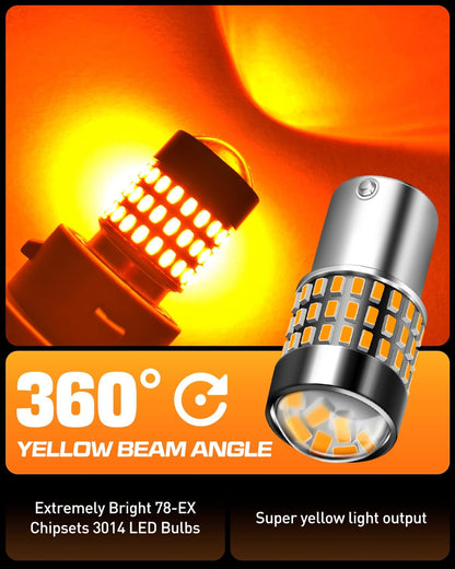 LUYED 3157 LED-Birnen Rückfahrlicht Xenon-Weiß 1800 Lumen Super Hell 78 SMD 3056 3156 3057 4157 LED-Birnen, Verwendet für Rückfahrlichter, Bremslichter, Rücklichter, Blinker, 2er-Pack