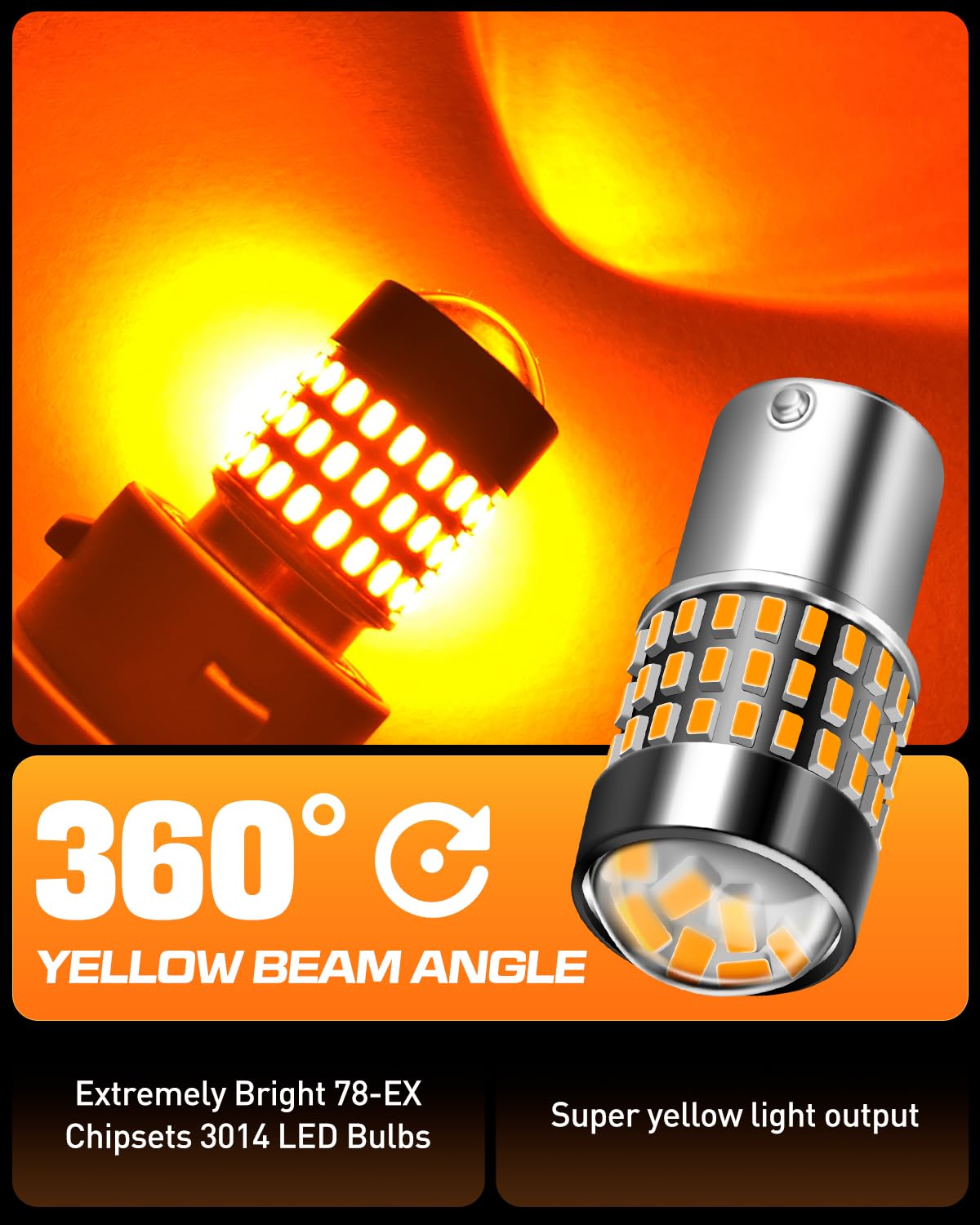 LUYED 3157 LED Bulbs Reverse Light Xenon White 1800 Lumens Super Bright 78 SMD 3056 3156 3057 4157 LED Bulbs,Used for Back Up Reverse Lights,Brake Lights,Tail Lights,Turn Signal Lights,Pack of 2