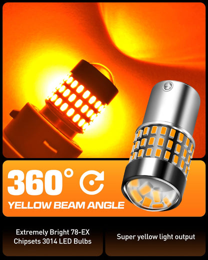 LUYED 3157 LED Bulbs Reverse Light Xenon White 1800 Lumens Super Bright 78 SMD 3056 3156 3057 4157 LED Bulbs,Used for Back Up Reverse Lights,Brake Lights,Tail Lights,Turn Signal Lights,Pack of 2