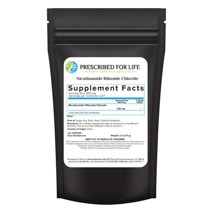 Prescribed For Life Nicotinamide Riboside Powder, Form of Vitamin B3, Vegan & Non GMO (1 kg / 2.2 lb)