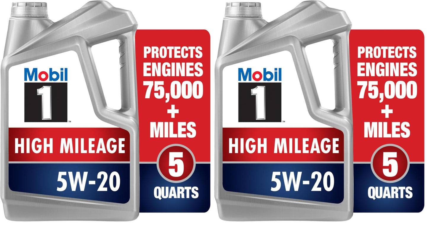 Mobil 1 Advanced Fuel Economy Full Synthetic Motor Oil 0W-20, 5 Quart
