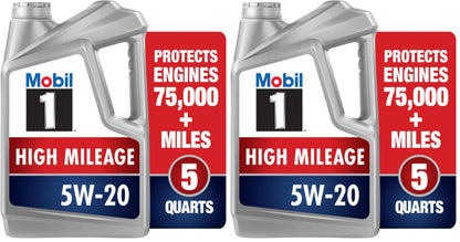 Mobil 1 Advanced Fuel Economy Full Synthetic Motor Oil 0W-20, 5 Quart