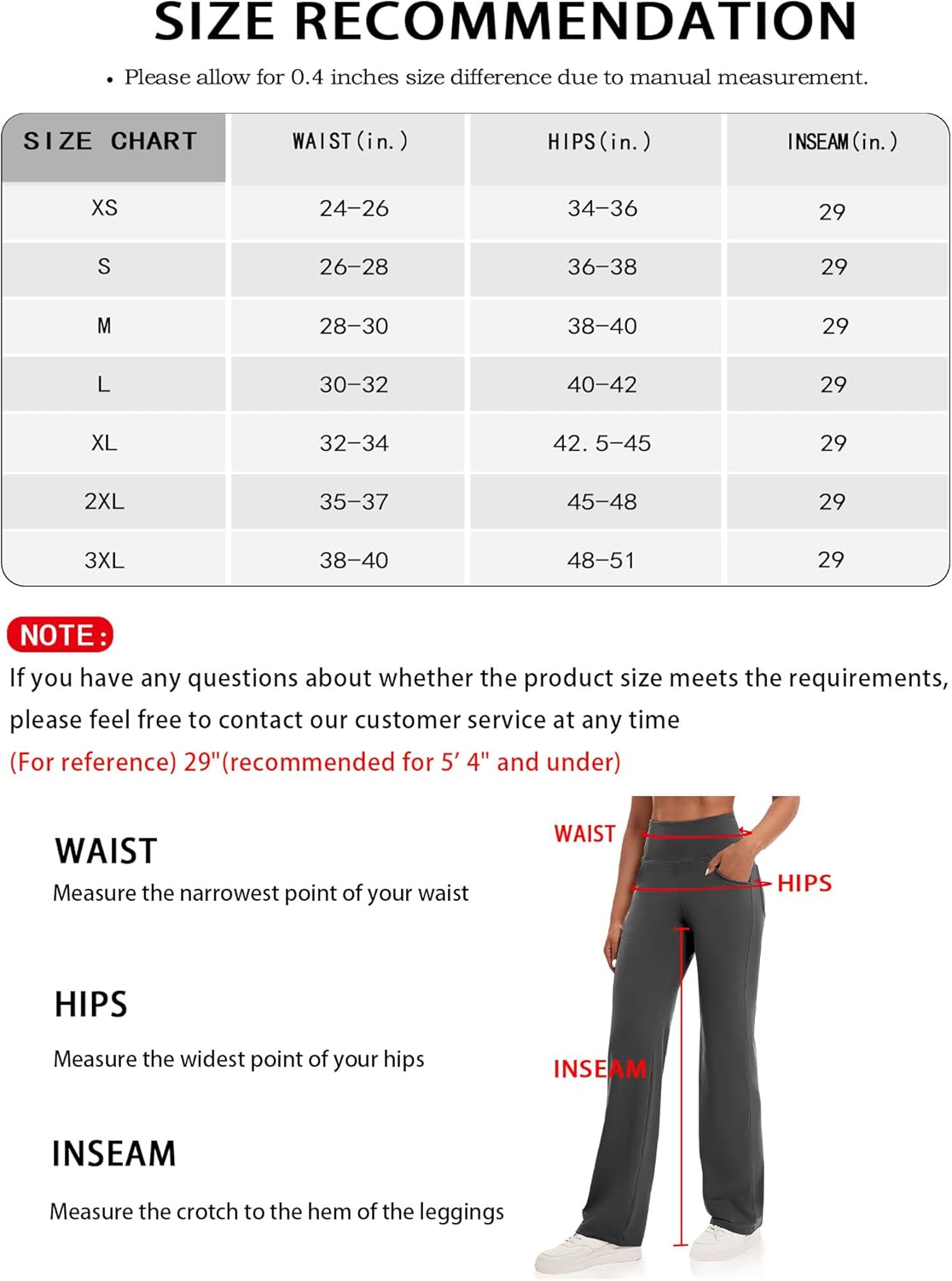 VOOVEEYA Yogahosen für Damen mit Taschen, gerade geschnittene Hose mit weitem Bein, hochtaillierte Business-Hose, petite/regulär//lang