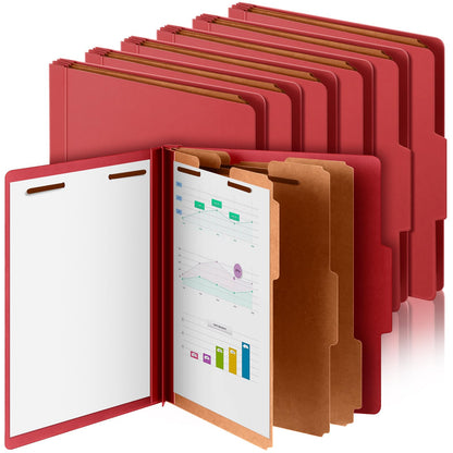 Skyygemm 24 Pcs Classification Folders Letter Size, 3 Divider Pressboard File Folder with Fasteners, Expanding File Organizer Bulk for School Teachers, Office Employee, Coworker, Staff (Yellow)