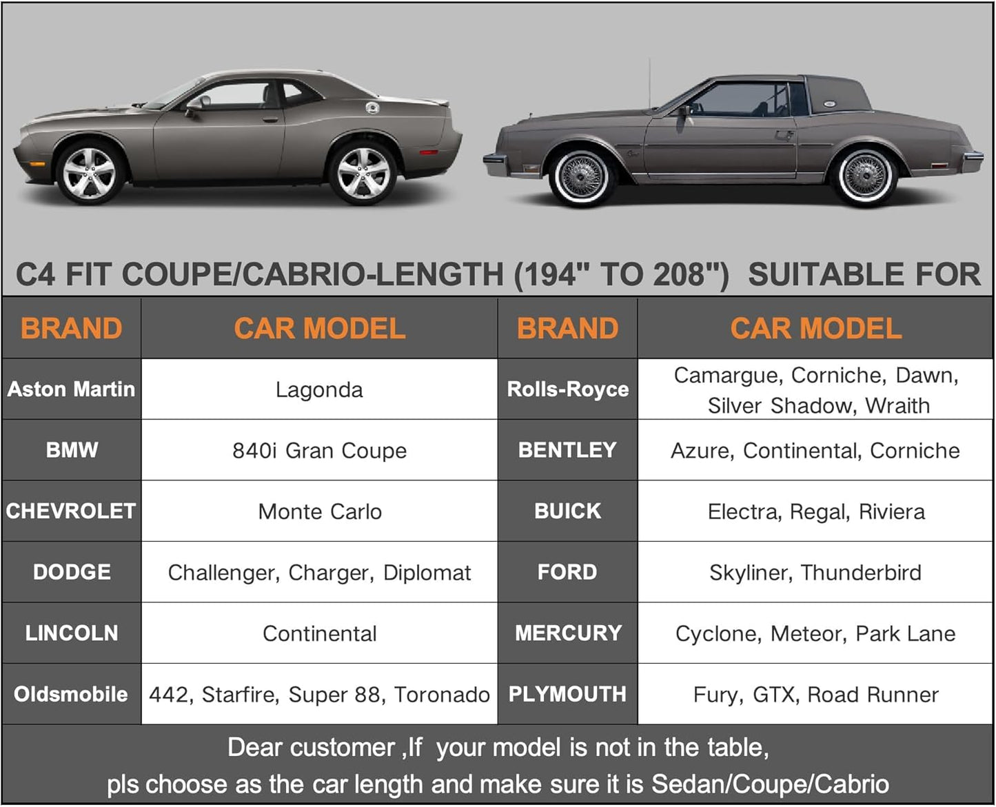 Kayme 6 Lagen Autoabdeckung, maßgeschneidert für Ford Mustang/Shelby (1964-2025), wasserdicht, für jedes Wetter, für Automobile, Outdoor, Vollschutz vor Regen, Sonne, UV-Strahlung. Silber